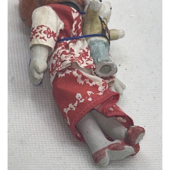 Japanese Tiger Hakata Doll Ornament Porcelein Asian Dress Kimono New Year - Picture 5 of 7